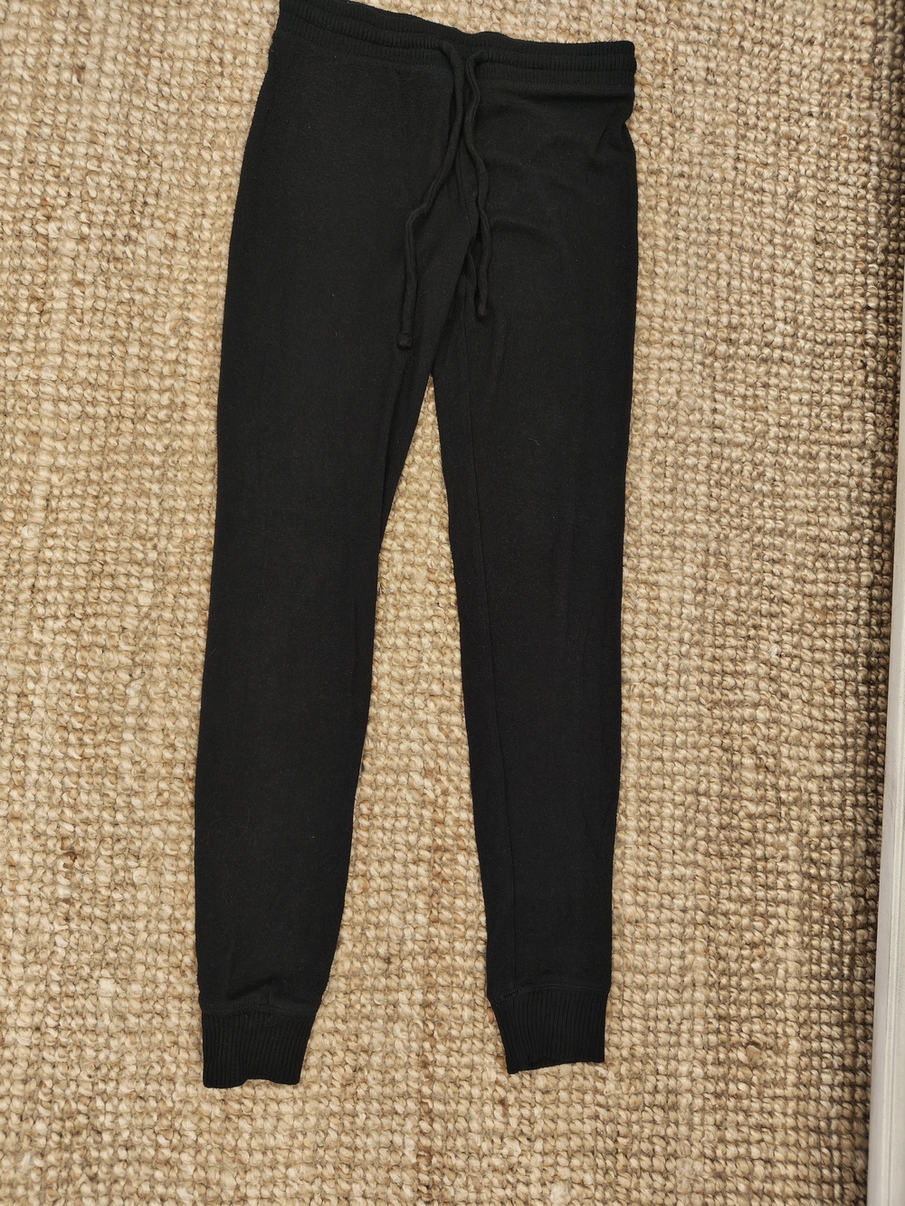 American Eagle Outfitters Black Knit Drawstring Joggers - Women